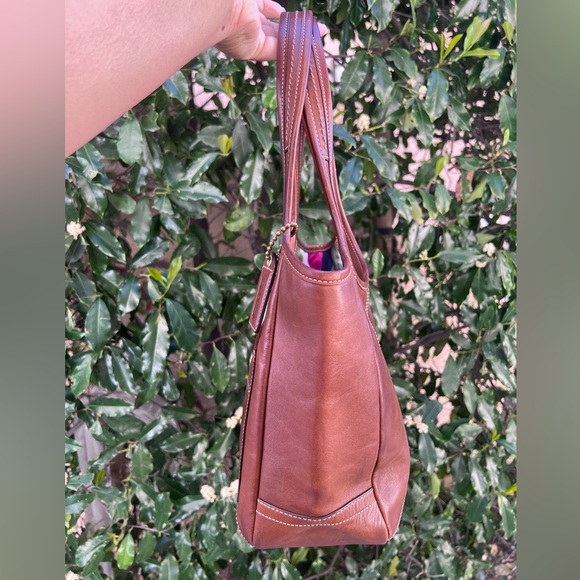 Coach Legacy Ergo 11285 Cognac Leather Shoulder Bag Rare - Picture 3 of 10